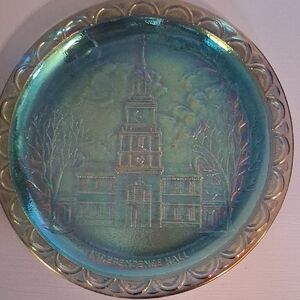 Iridescent Independence Hall Decorative Plate